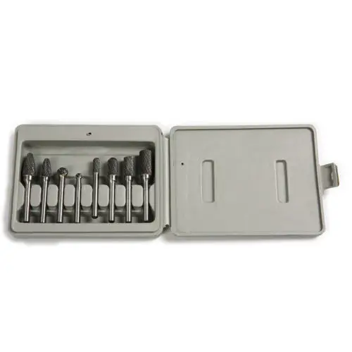 

Fixmee 8PCS TUNGSTEN CARBIDE ROTARY BURRS Set Supreme Cut Head Dia 12mm Up to HRC70