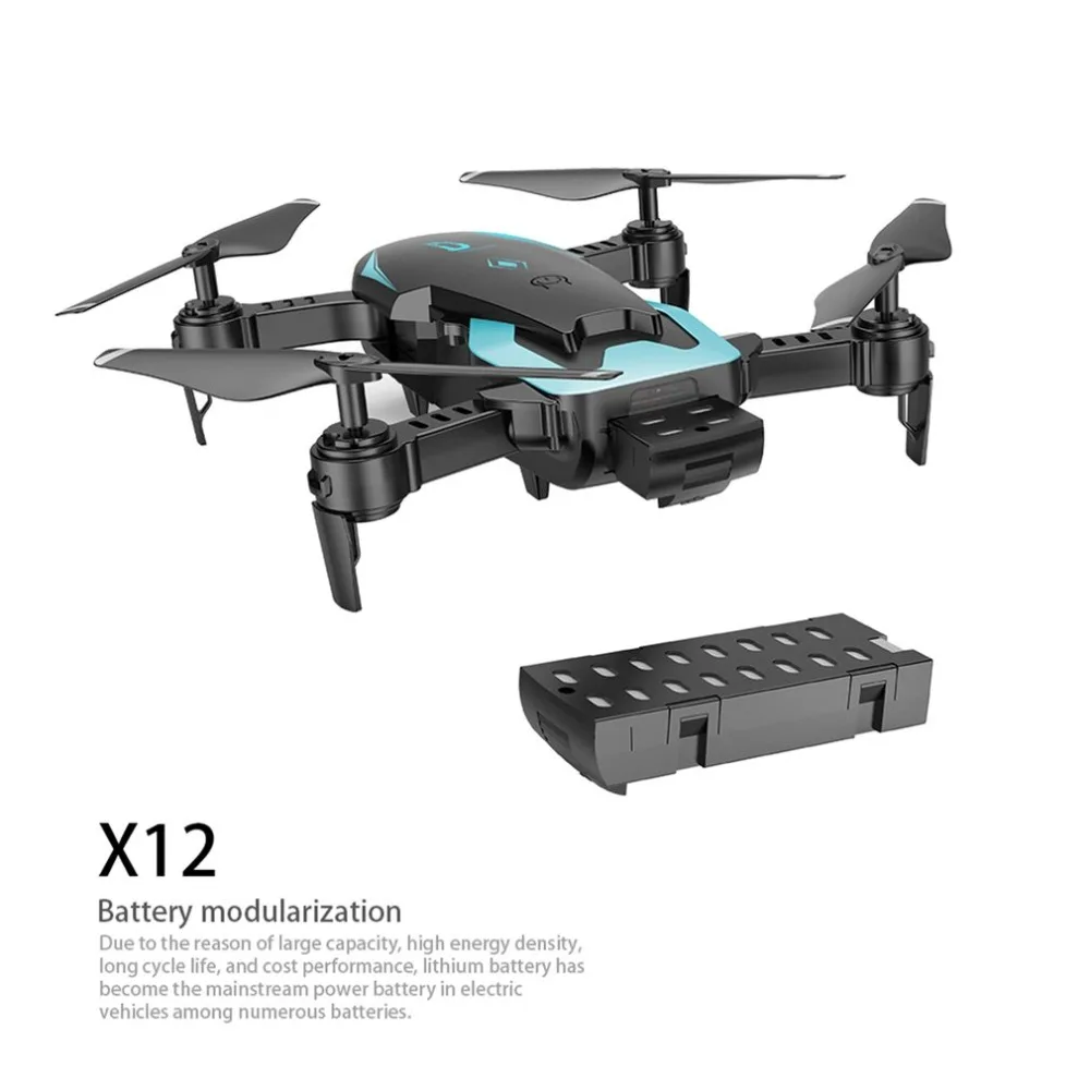 X12 4CH RC складной Дрон Квадрокоптер удержание высоты с Wi-Fi камерой живое видео один ключ возврат Безголовый режим 3D флип