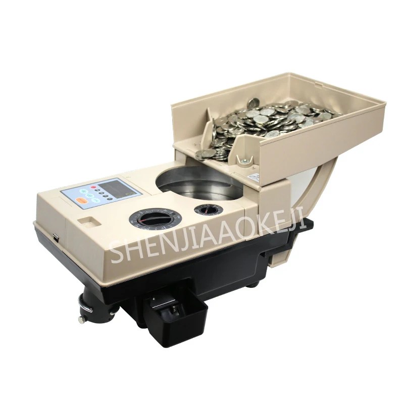 

CS-200 High-speed Coin Counter 60W Coin Sorter Game Currency Counting Machine Capacity Of 2000 Pieces 220V/110V