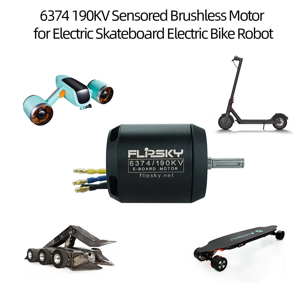6374 190KV мотор с датчиком бесщеточный двигатель для DIY Электрический скейтборд