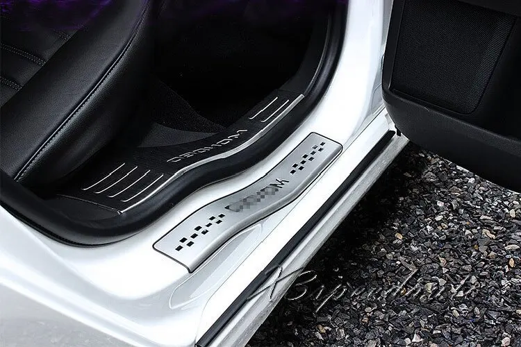 Автомобильный Стайлинг прокладка из нержавеющей стали Накладка порога для Ford