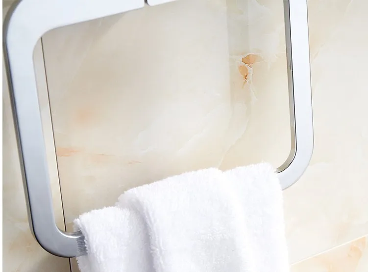 Аксессуары для ванной комнаты 2016, современное кольцо для полотенец с хромированной отделкой из нержавеющей стали, креативный дизайн с наст... от AliExpress WW
