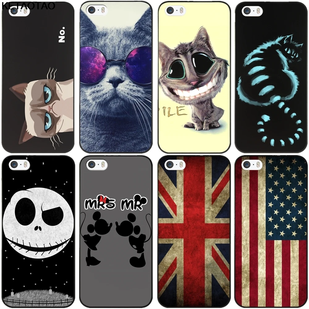 KETAOTAO Флаг США Великобритания дизайн защитные чехлы для телефонов iPhone 4S 5C SE 5S 6S 7 8