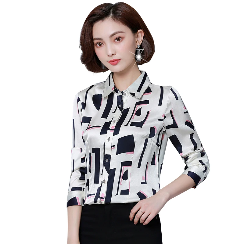 Chiffon women tops and blouses 2020 fashion autumn OL shirt long sleeve temperament ladies causal blusa feminine 1389 45 |