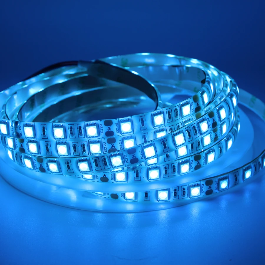 5050 SMD гибкая светодиодная лента 12 В DC Фон ПК корпус для компьютера клейкая