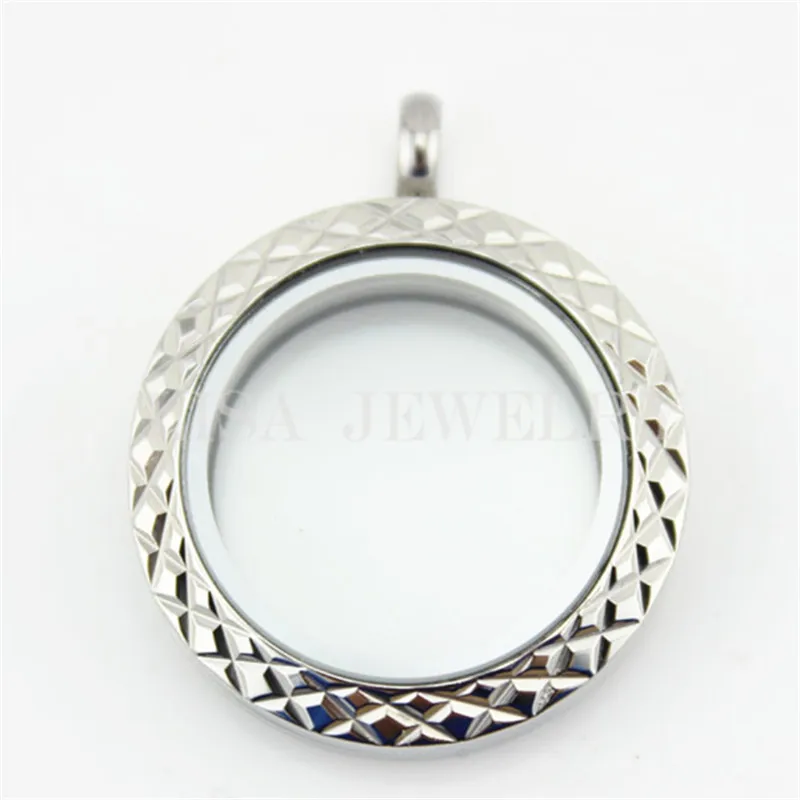 30 мм Магнитные Плавающие амулеты из нержавеющей стали 5 шт./лот серебристого