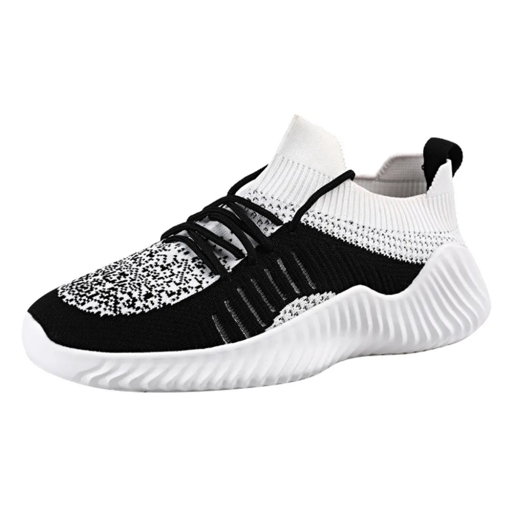 2019 Men's mesh breathable sports shoes wear running fashion wild lightweight casual comfortable sneakers homens 40J5 | Спорт и