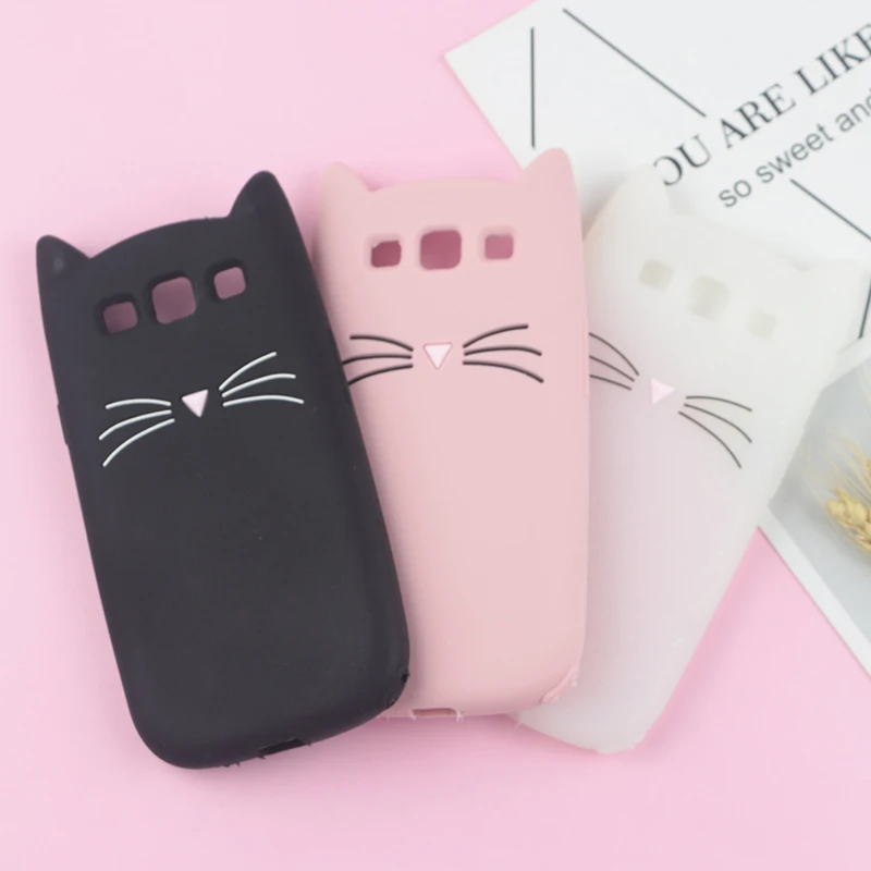 Милый японский блестящий чехол с котом для samsung Galaxy J1 Ace J2 Pro J3 J4 Plus J5 J6 Prime J7 J8 мягкий чехол с котом