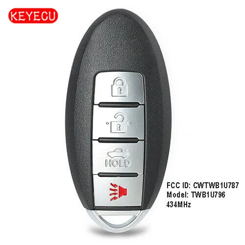 

Keyecu Replacement Remote Key Fob 434MHz ID46 for Infiniti Q70 M56 M37 M35h QX56- FCC: CWTWB1U787