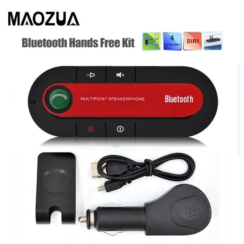 10 шт. Беспроводной тонкая магнитная Bluetooth громкой связи Car Kit V4.1 EDR Динамик телефон