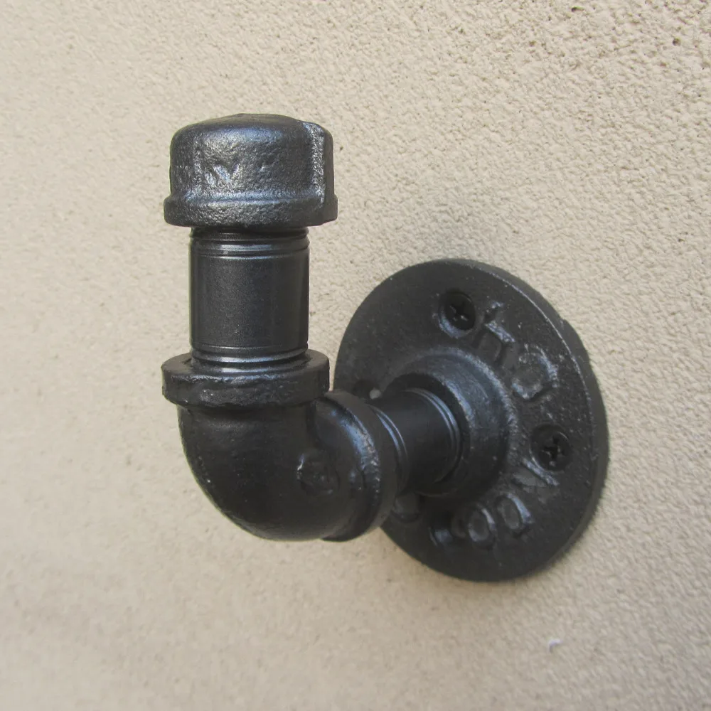 Промышленный настенный крючок 1/2 дюйма с металлической трубкой для пальто