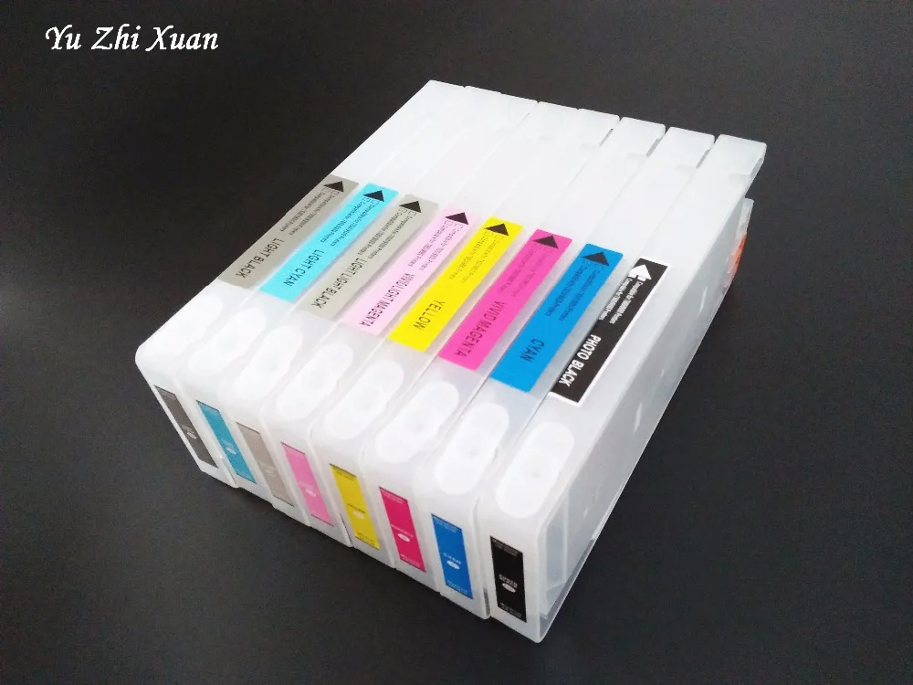 Yu Zhi Xuan! 350 мл чернильный бак с чипом для Epson 7700 9700 7710 9710 7890 9890 7908 9908 7900 9900 7910 картридж