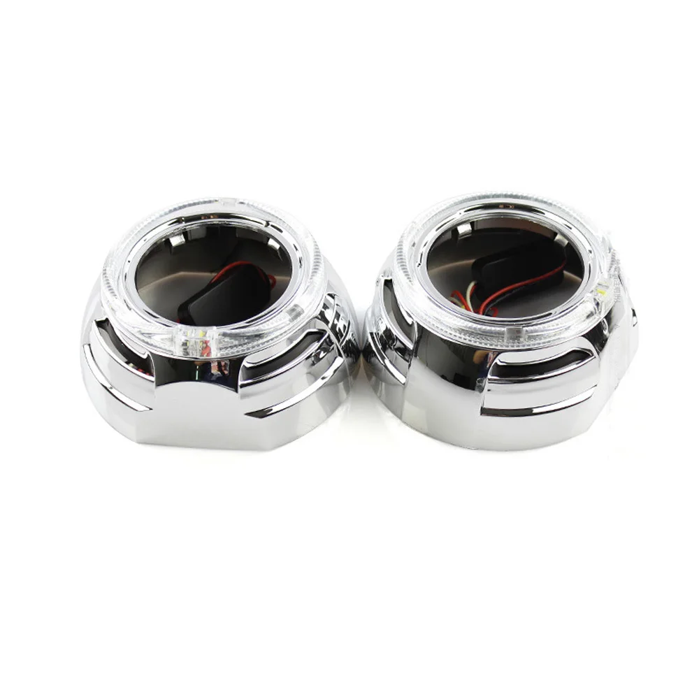 3.0 Inches HELLA 5 Hid Bi-xenon Projector Lens White Angel Eyes Shrouds Mask DRL Car Headlight Fit D1S D2S D3S D4S Retrofit | Автомобили и