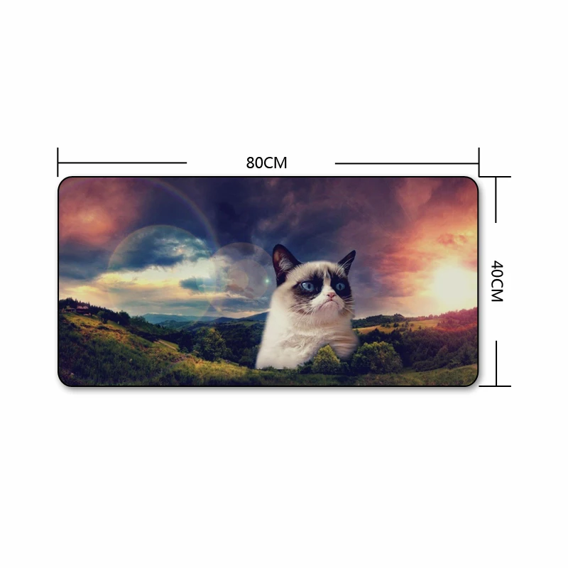 FFFAS 80X40cm коврик для мыши с мультяшными животными милый рисунок собаки