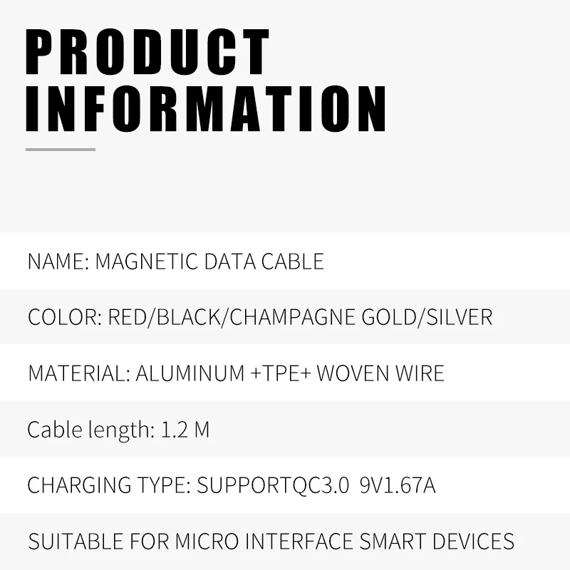 Магнитный usb-кабель 3A для iPhone, Micro USB type-C, кабель для быстрой зарядки, Магнитный зарядный кабель Micro usb, USB C для samsung, Xiaomi