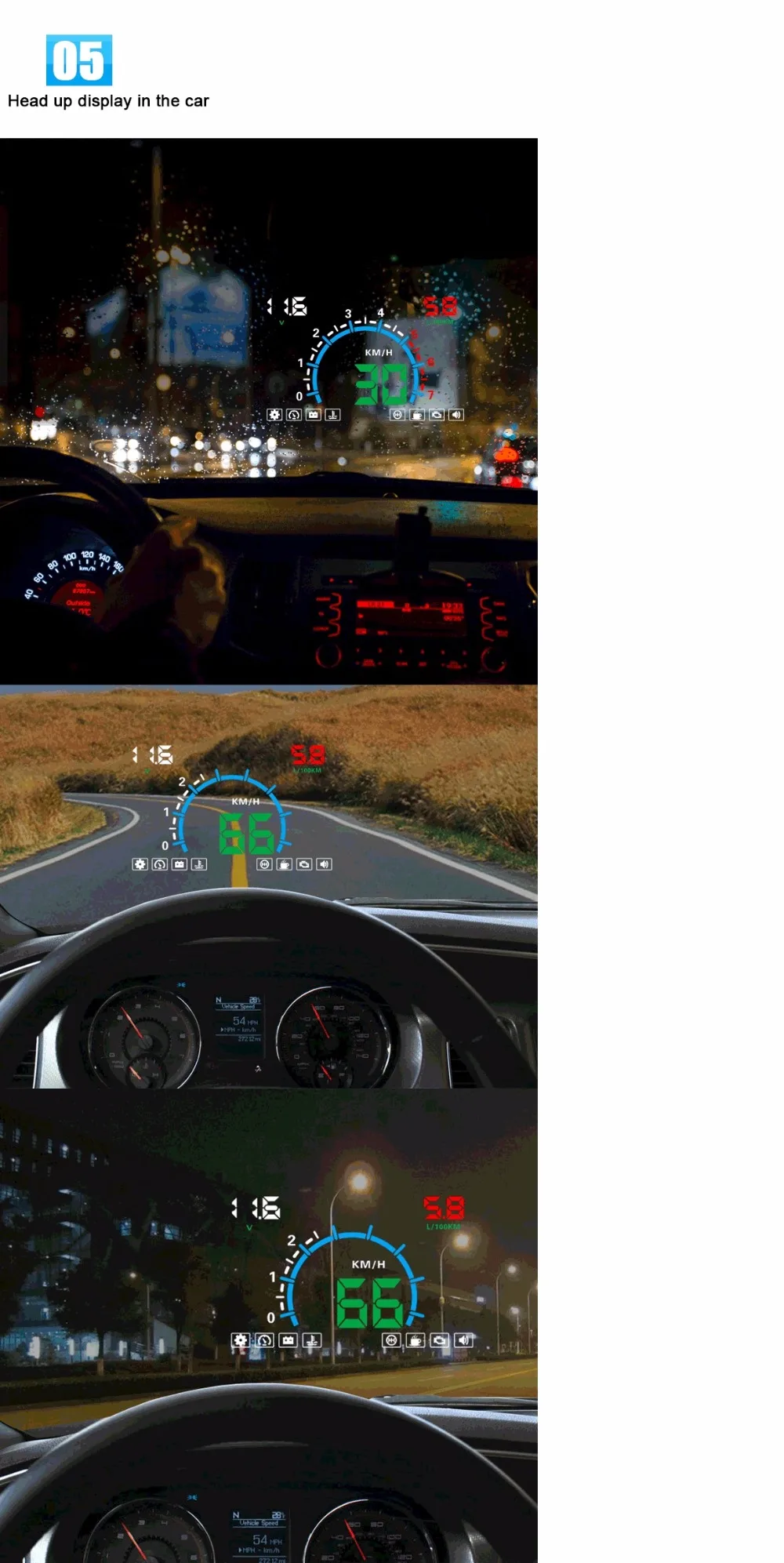 GEYIREN HUD E350 5,5 'HUD Автомобильный дисплей Авто OBD2 сигнализация скорости светодиодный проектор на ветровом стекле диагностический инструмент Автомобильная электроника