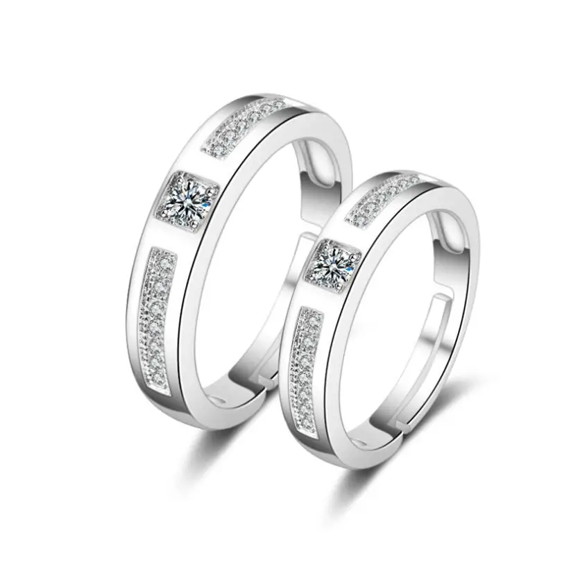 Стильное циркониевое простое Открытое кольцо с диким любовником|Обручальные