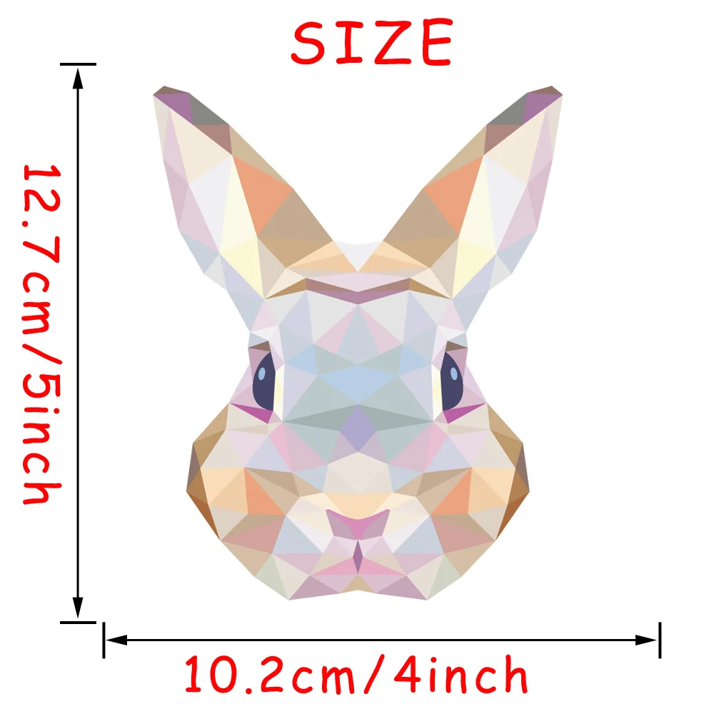 Настенные 3D наклейки с геометрическим рисунком кролика 10 2X12 7 см для детских