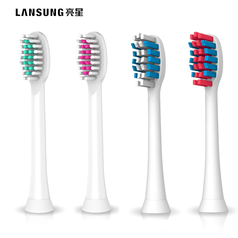 

4 TOOTHBRUSH HEADS FOR LANSUNG I1