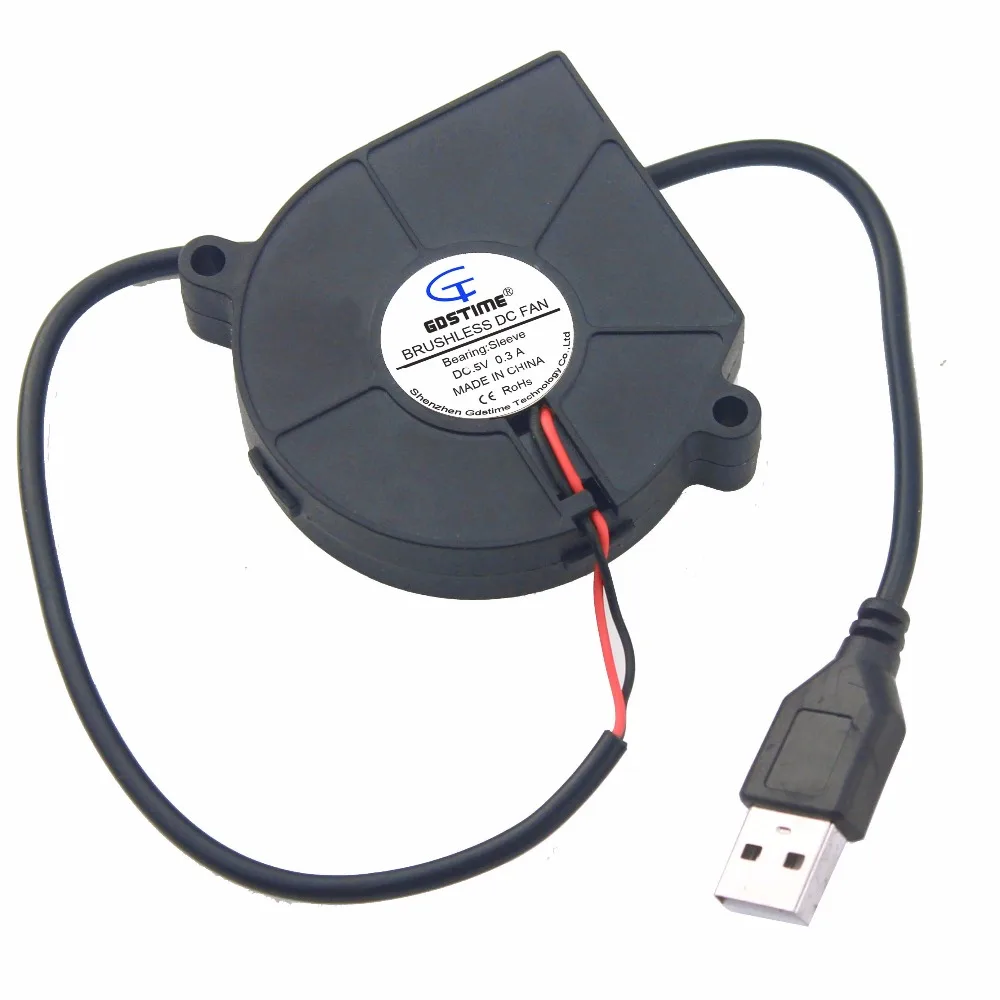 Вентилятор Gdstime 20 шт. 60 мм x 15 60x15 5 В USB мини-вентилятор охлаждения бесшумный 6 см