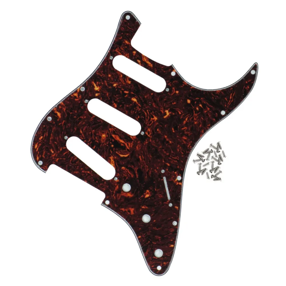 Новая Страт Pickguard 4Ply гитарная палочка для защиты от царапин FD ST SSS коричневая