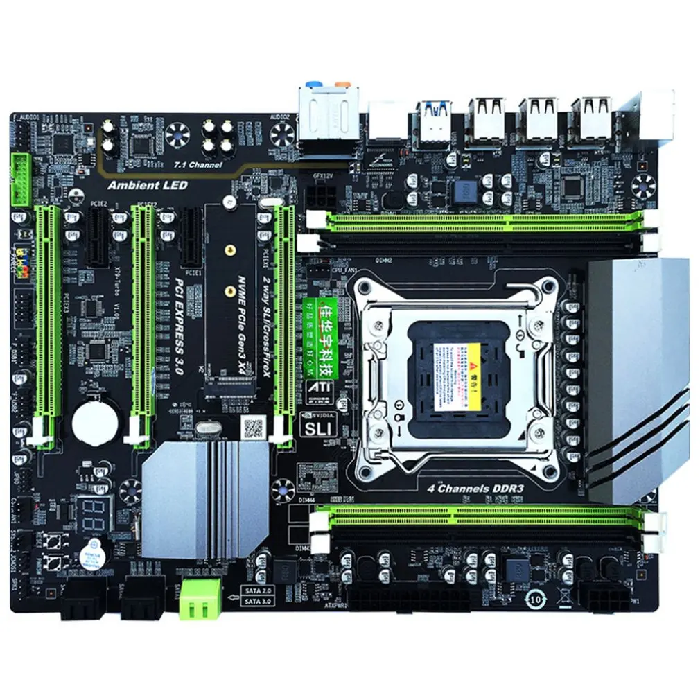 X79T DDR3 настольных ПК материнская плата LGA 2011 Процессор компьютера 4 канала игровые Поддержка M.2 E5-2680V2 i7 SATA 3,0 USB 3,0 для Intel B75