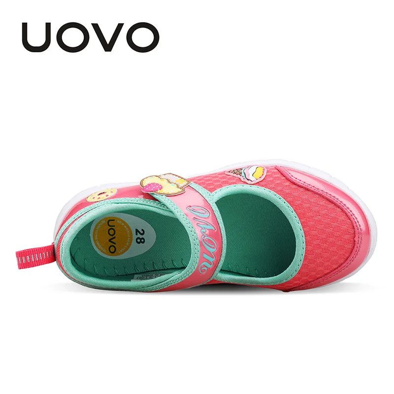 UOVO 2018 Новинка детская обувь модные туфли для девочек принцессы Повседневные