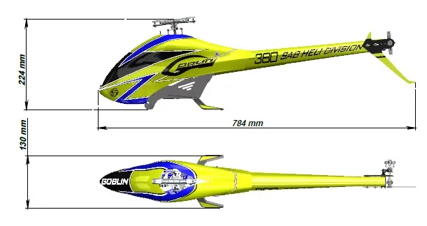 Комплект вертолетов SAB GOBLIN 380 SPORT 2 4 GHz 6CH RC|Радиоуправляемые вертолеты| |