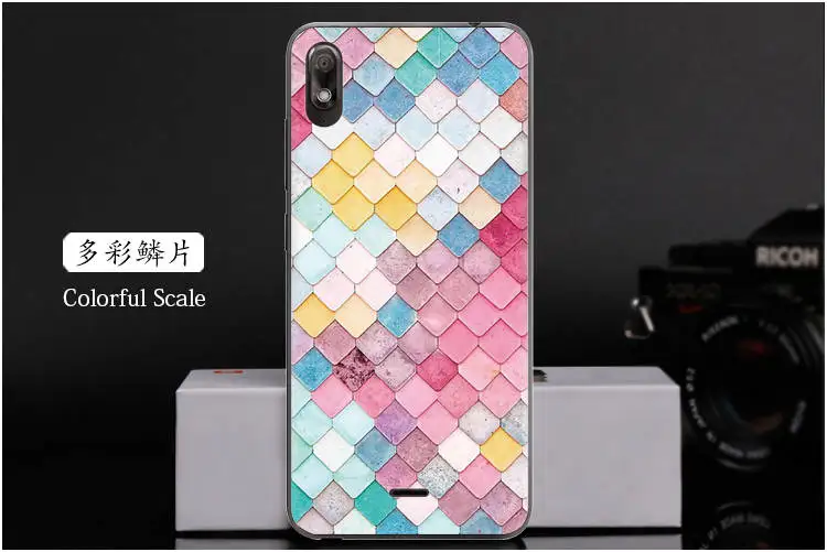Мягкий силиконовый чехол для телефона чехол для Wiko View 2 Go 5,93 дюймов TPU модный цветной узор окрашенный прозрачный чехол