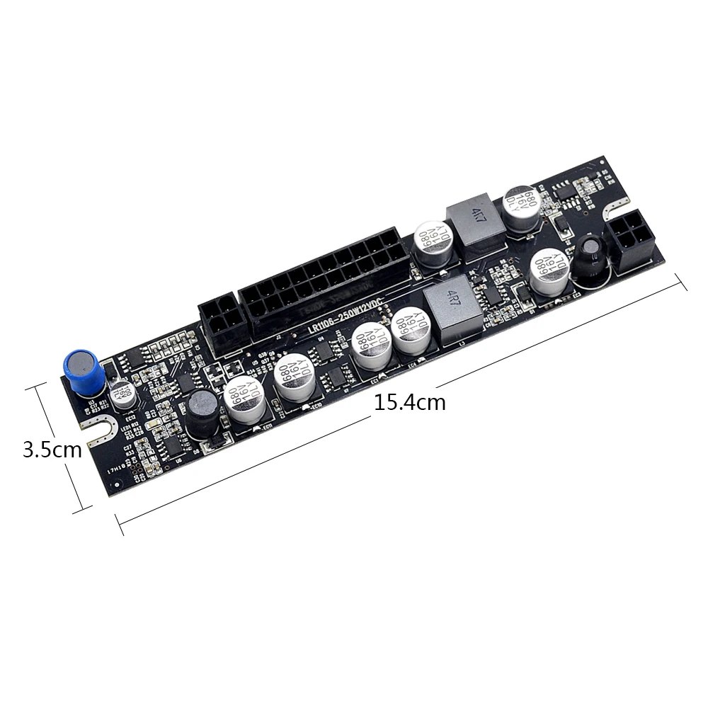 CHIPAL 12 в 250 Вт ATX 24 контактный переключатель PSU адаптер DC Mini ITX модуль питания