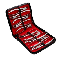 10pcsset adult tooth extracting forceps pliers with toolkit dental surgical extraction instruments for dental clinic