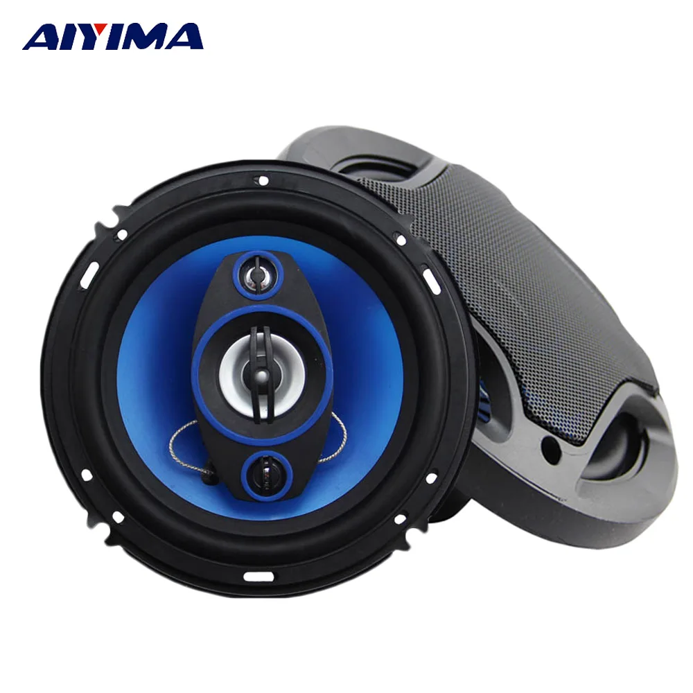 Aiyima 2 шт. 6 5 дюйма синий автомобиль коаксиальный рог 4Ohm 180 Вт классический динамик