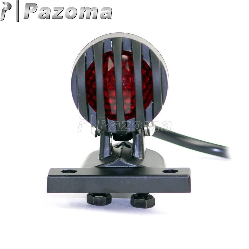 Светодиодный алюминиевый черный Задний стоп-сигнал для мотоцикла PAZOMA