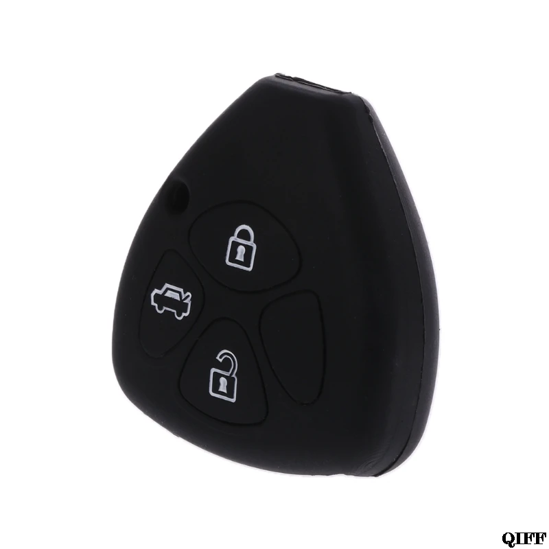Прямая поставка и оптовая продажа 3 кнопочный силиконовый чехол для ключей Fob Toyota