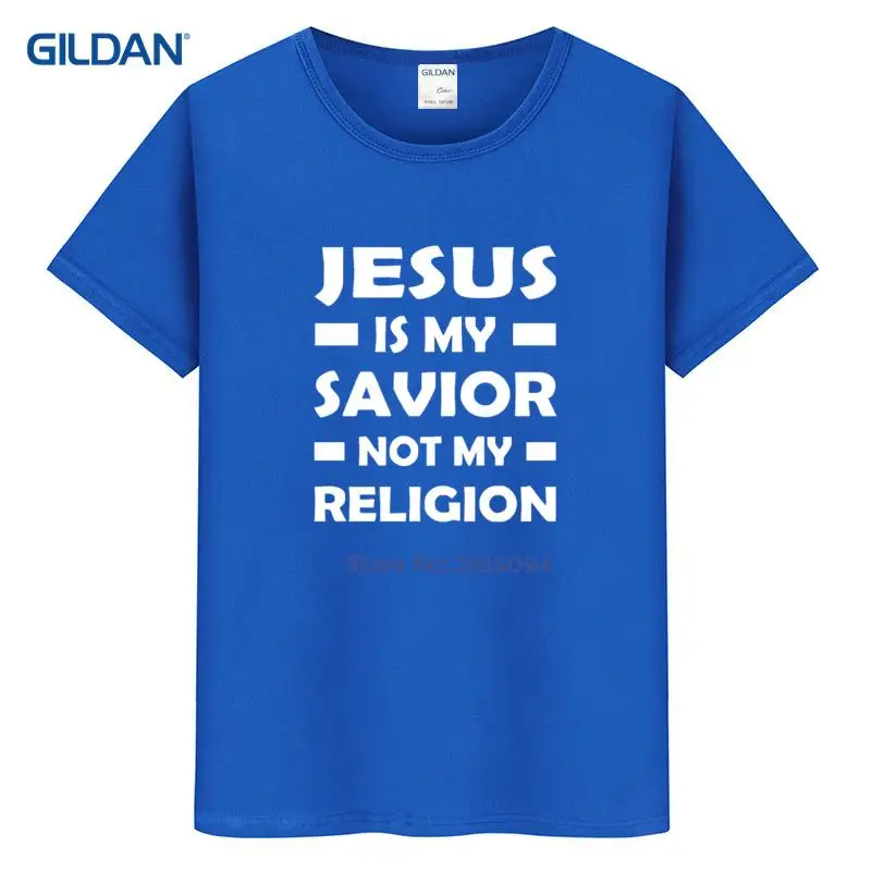 Иисус мой спаситель не Моя религия 2017 веселые футболки хип-Tope Юмористические