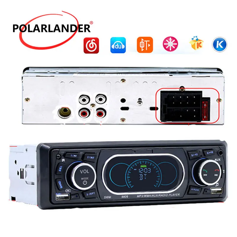 1 Din аудио стерео MP3 плеер SD карта td автомобильное радио USB AUX FM дистанционное