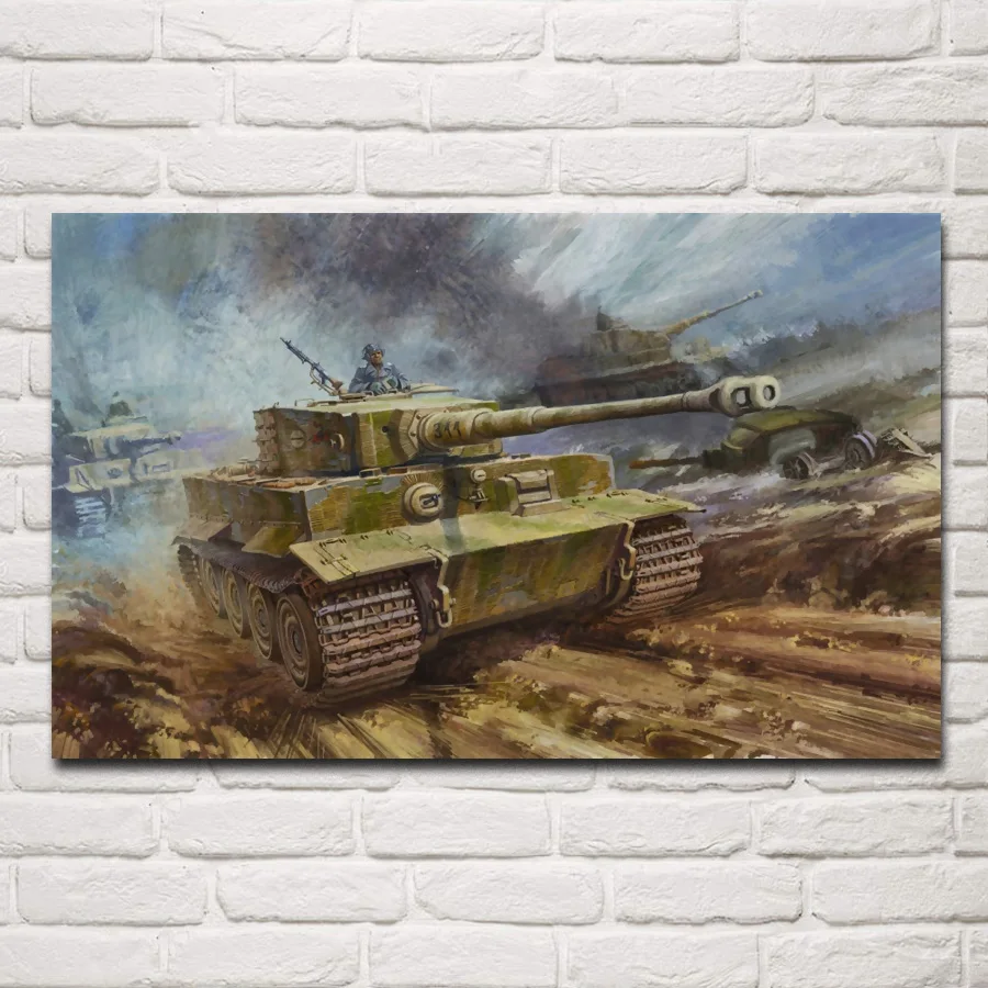 

Милитари, Тигр и танк, фотография, украшение для дома, гостиной, спальни KF875
