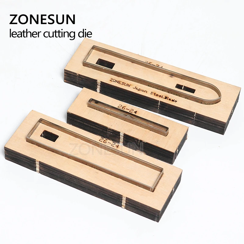 ZONESUN 26 24 изготовленный на заказ кожаный режущий штамп сделай сам ремешок Ремешок