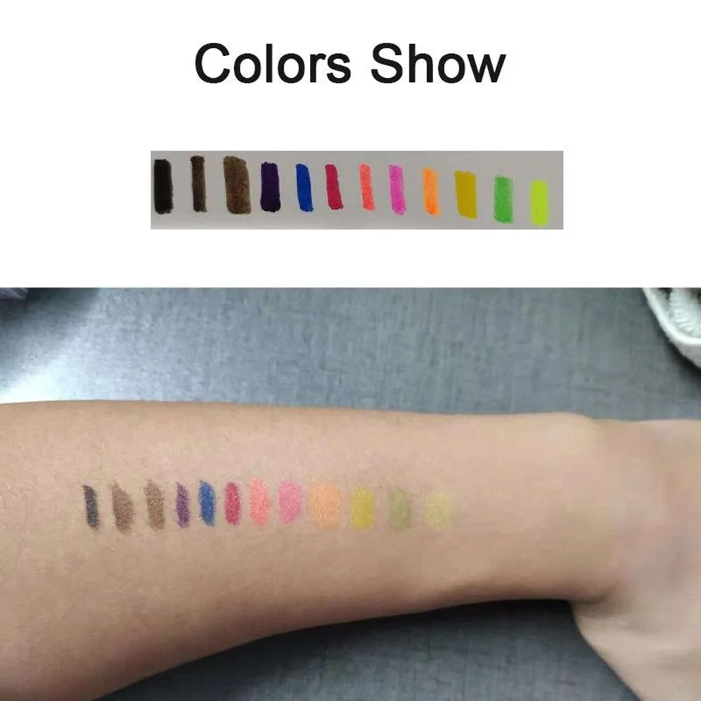 1PC Waterproof Matte Liquid Eyeliner Eyeshadow Long Lasting Multi-Colored Pigment Cosmetic Eye Shadow Liner Makeup Accessories