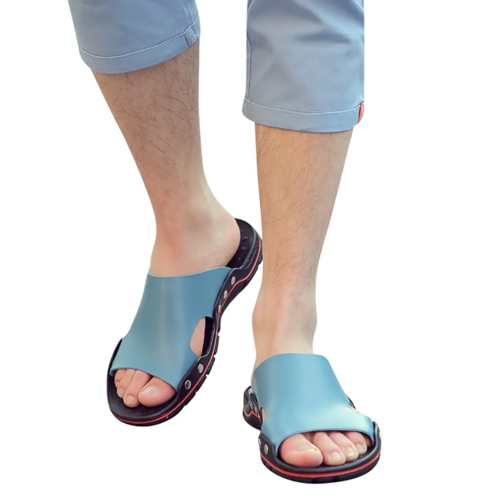 Мужские шлепанцы SAGACE мягкие массажные для пляжа на лето 2019|Тапочки| |