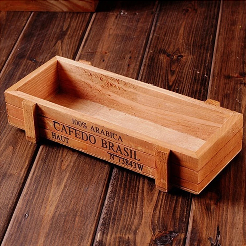 Новая декоративная ваза для цветов прямоугольная коробка деревянный цветочный