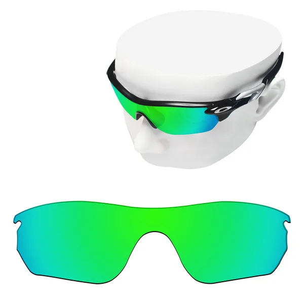 Green Mirror Поляризованные Сменные линзы OOWLIT для солнцезащитных очков-Oakley Radarlock, края OO9183 - Цвет линз: Green Mirror