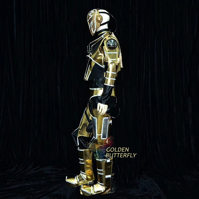 Светодиодный робот одежда Световой Робот солдат костюмы новинка 2017 мужской