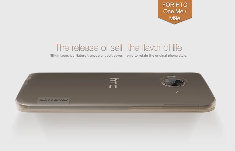 Nillkin ультра тонкий прозрачный природа тпу case для htc one me/один ME9/Один M9EW/ME dual sim S