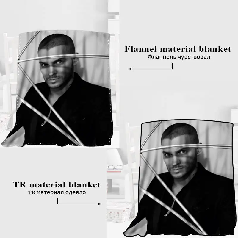 Пользовательские M Pokora одеяло TR/фланелевая флисовая ткань Новогоднее украшение
