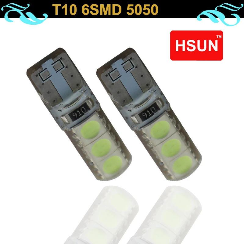 10x Белый T10 168 194 2825 W5W LED CANBUS для COB чип led замена лампы автомобилей Подсветка