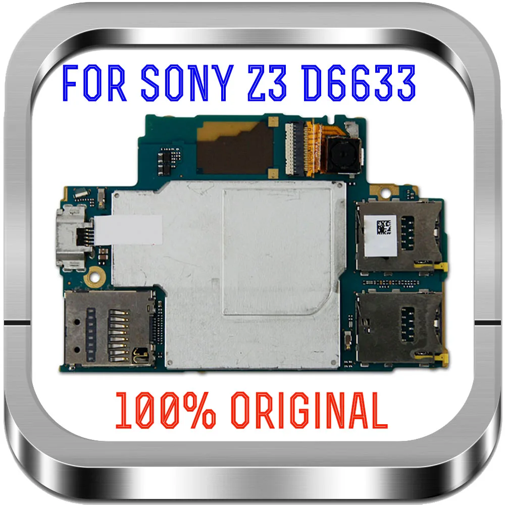 С системой Android для Sony Xperia Z3 D6633 материнская плата 100% оригинальные