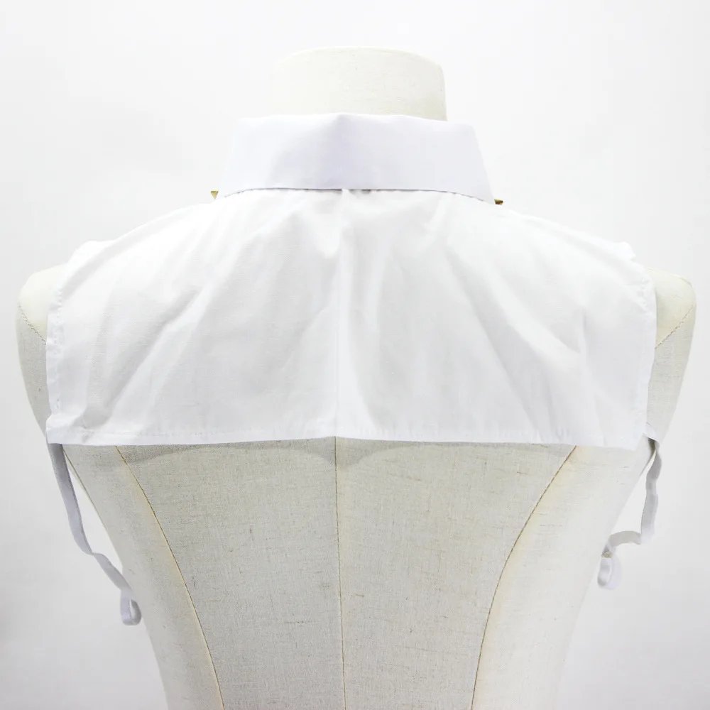 Женский воротник-рубашка с заклепками Jaderic однотонный белый съемный воротник в