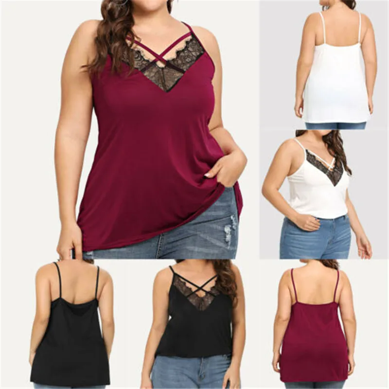 Женский атласный Шелковый топ на бретельках майка без рукавов кружевные