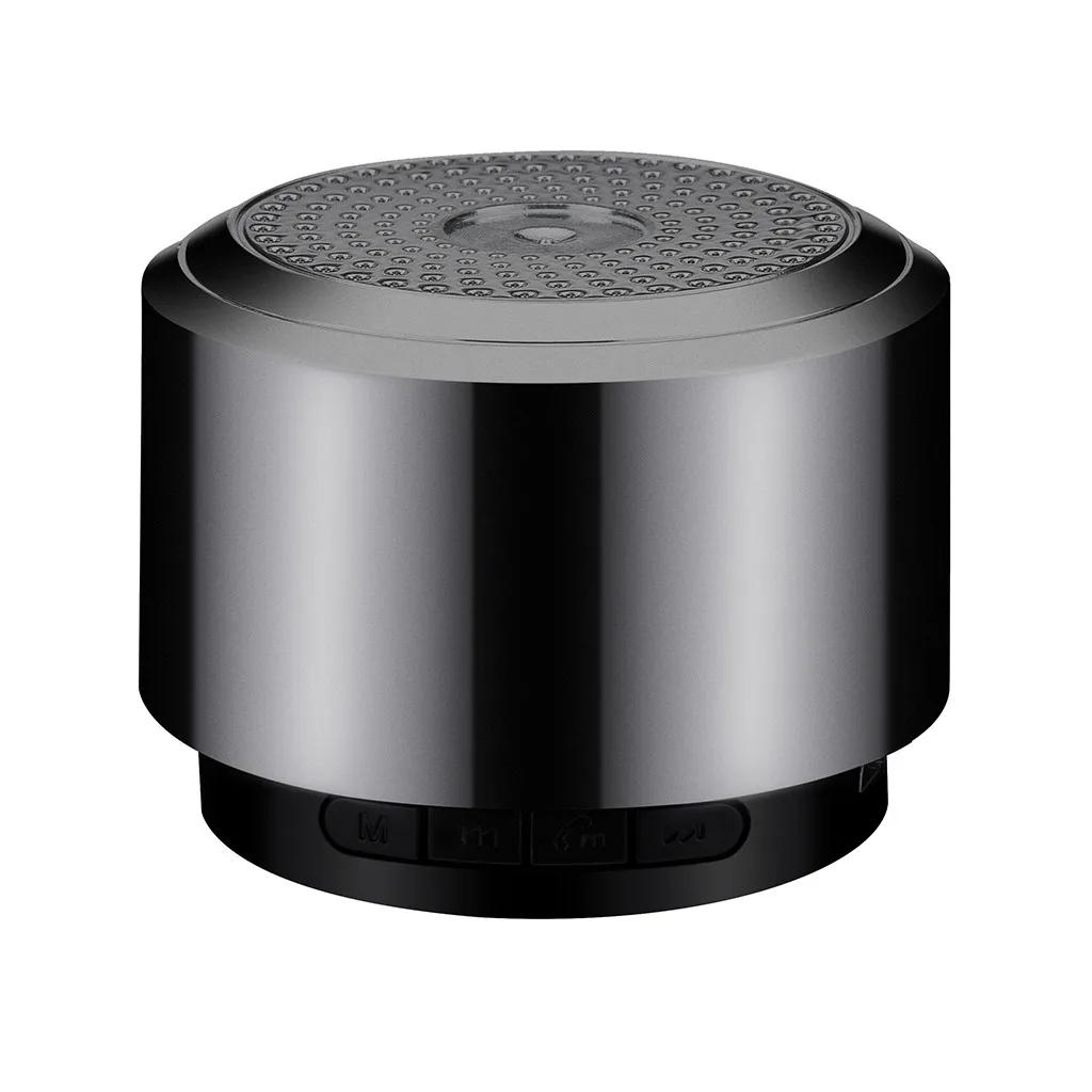 Беспроводная bluetooth-колонка металлическая портативная мини-колонка с микрофоном